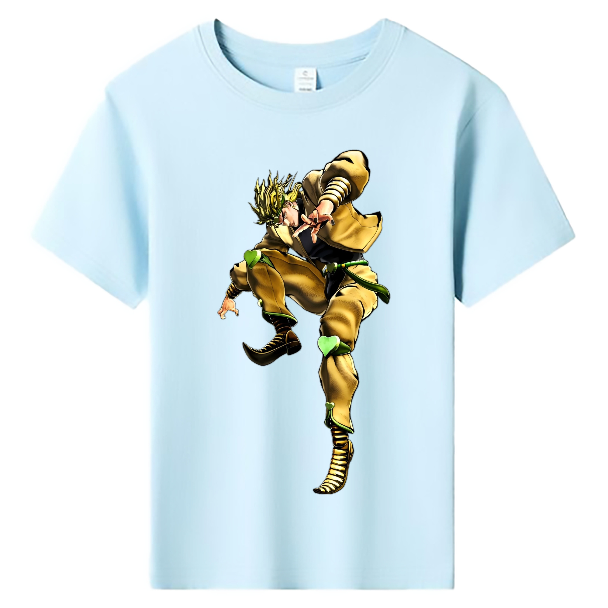 （画像用） ジョジョの奇妙な冒険 ディオ?ブランドー JoJo's Bizarre Adventure Dio Brando 綿100％キッズTシャツ（フロントプリント）